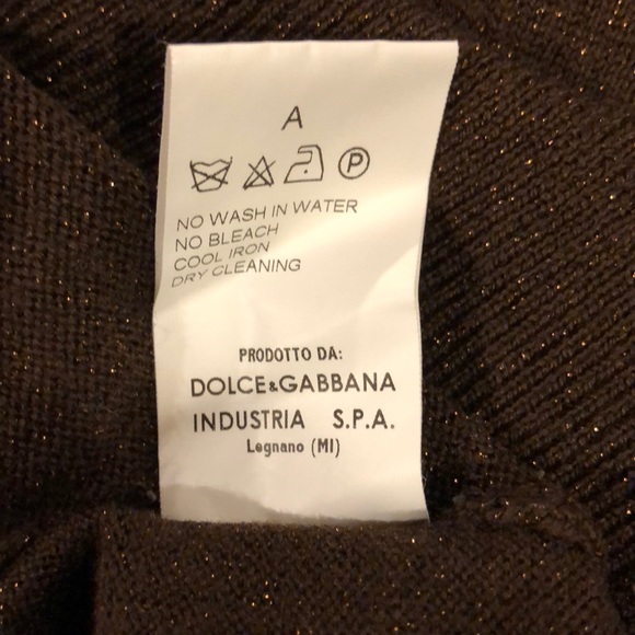 Dolce & Gabbana V Neck Wool Sweater Vest Size 48 - Picture 6 of 8
